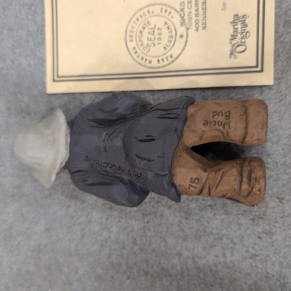 Miss Martha Originals All God's Children Uncle Bud Figurine Martha Holcombe 1304 - Picture 3 of 5